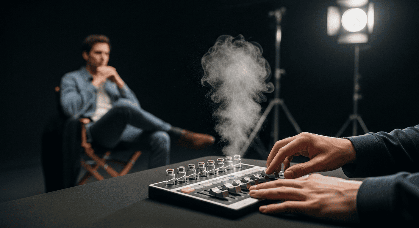 Controlling emotions with scent on set